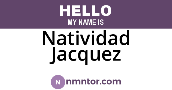 Natividad Jacquez