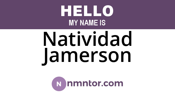 Natividad Jamerson