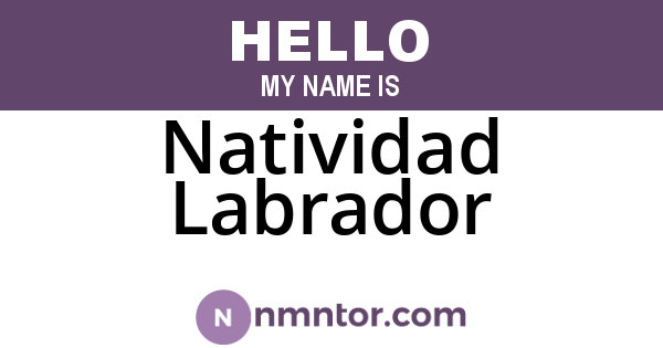 Natividad Labrador