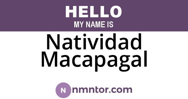 Natividad Macapagal