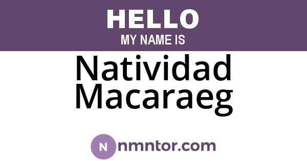 Natividad Macaraeg
