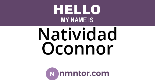 Natividad Oconnor