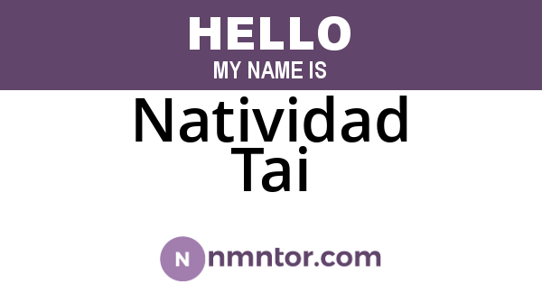 Natividad Tai