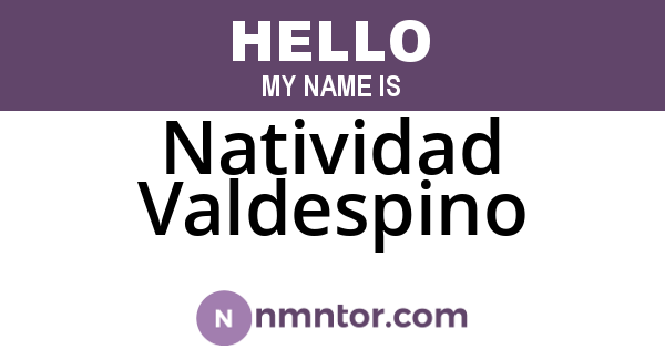 Natividad Valdespino