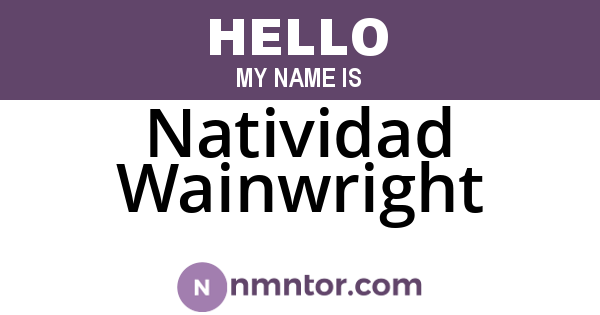 Natividad Wainwright
