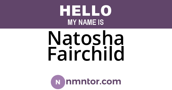 Natosha Fairchild