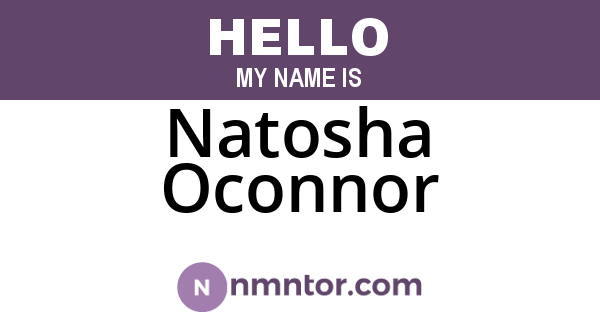 Natosha Oconnor