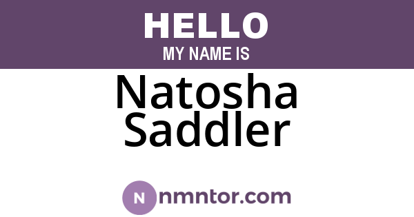 Natosha Saddler
