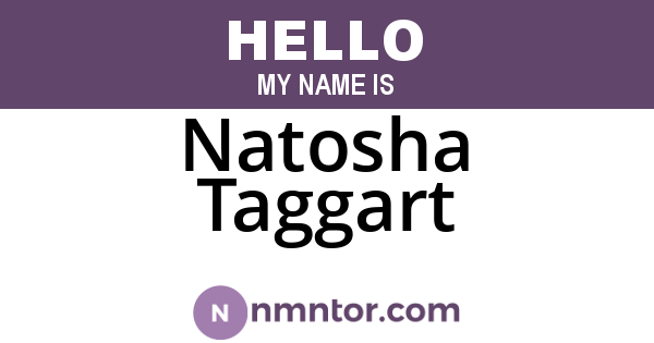 Natosha Taggart