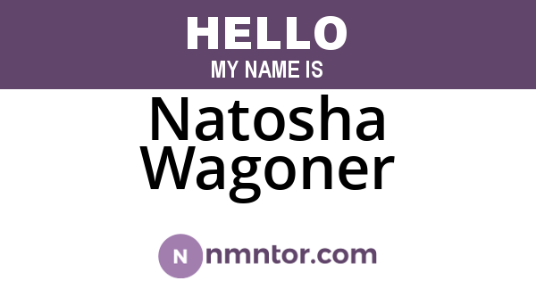 Natosha Wagoner
