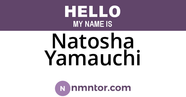Natosha Yamauchi