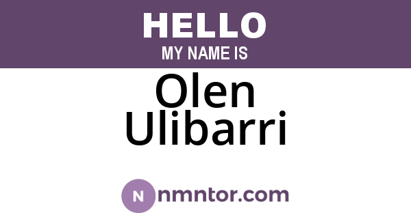 Olen Ulibarri