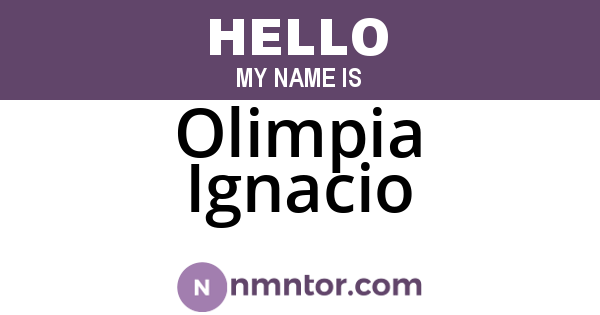 Olimpia Ignacio