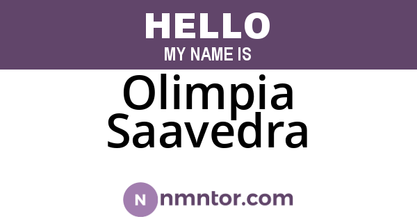 Olimpia Saavedra