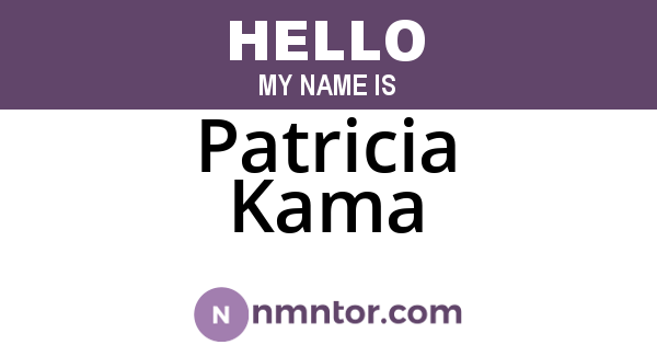 Patricia Kama