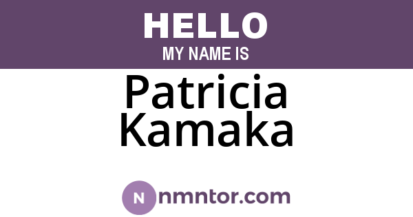 Patricia Kamaka