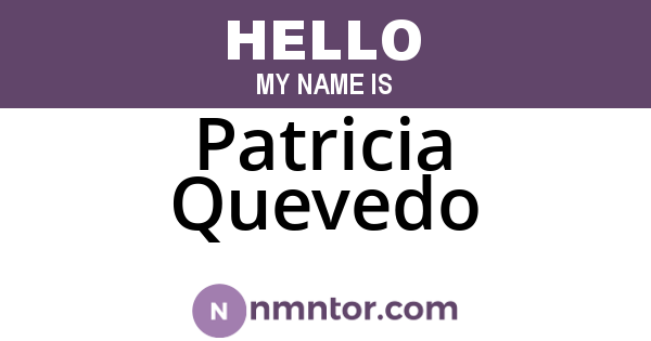 Patricia Quevedo