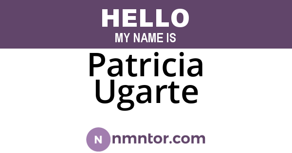 Patricia Ugarte
