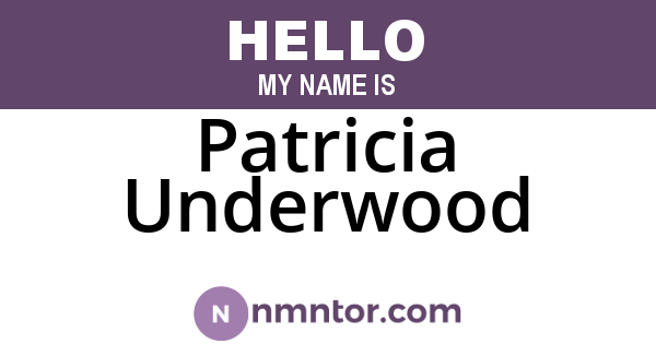 Patricia Underwood