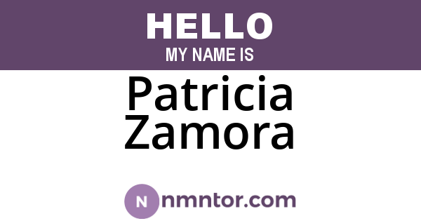 Patricia Zamora