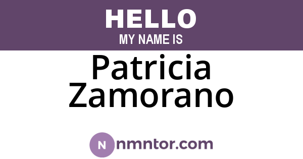 Patricia Zamorano
