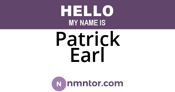 Patrick Earl