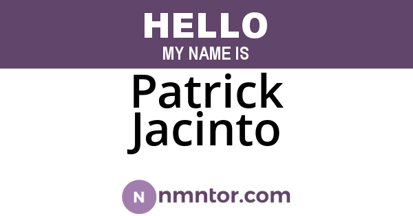 Patrick Jacinto