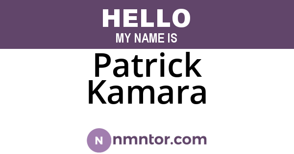 Patrick Kamara