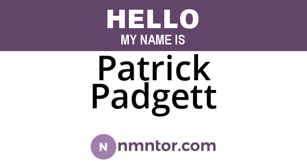 Patrick Padgett