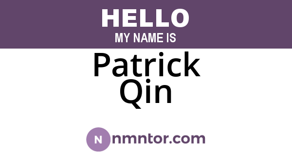 Patrick Qin