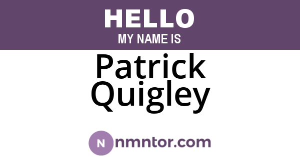Patrick Quigley