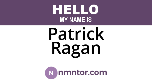 Patrick Ragan