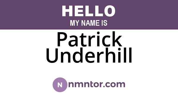 Patrick Underhill