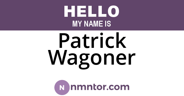 Patrick Wagoner