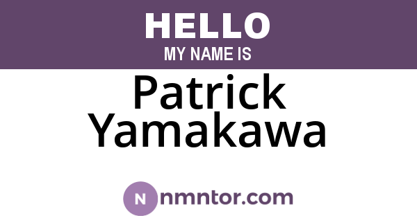Patrick Yamakawa
