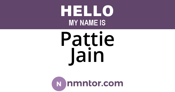 Pattie Jain