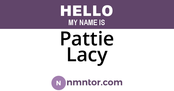 Pattie Lacy
