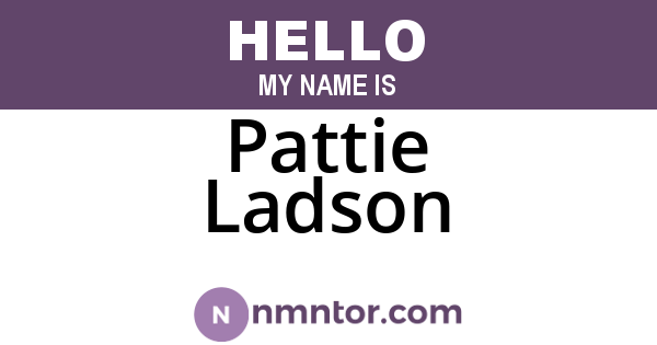 Pattie Ladson