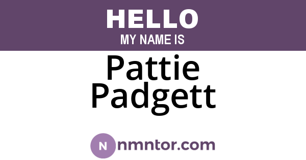 Pattie Padgett