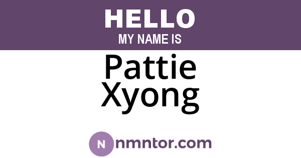 Pattie Xyong