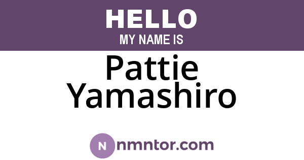 Pattie Yamashiro