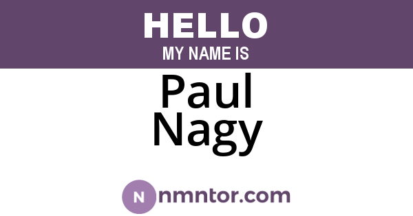 Paul Nagy