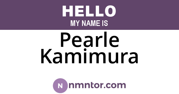Pearle Kamimura