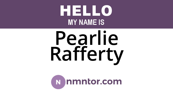 Pearlie Rafferty