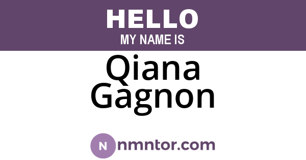 Qiana Gagnon