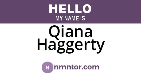 Qiana Haggerty