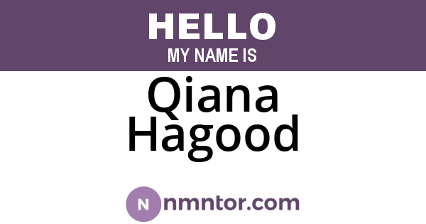 Qiana Hagood