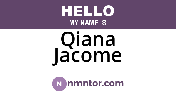 Qiana Jacome