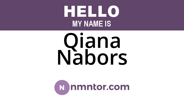 Qiana Nabors