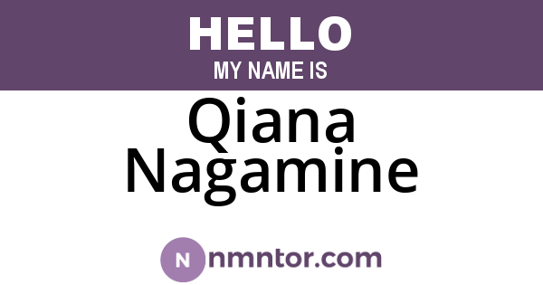 Qiana Nagamine